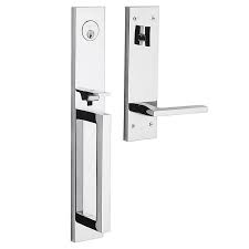 Includes rose designed to conceal a 2.125 bore. Minneapolis Full Escutcheon Handleset 85392 260