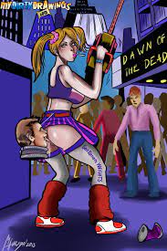 ass cheerleader cunnilingus female human juliet starling lollipop  lollipop chainsaw male nick carlyle straight tagme 