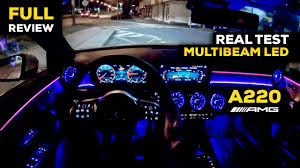 Interior conveniences include leather upholstery, power and. 2020 Mercedes A Class A220 Amg Ambient Lighting Pov Night Drive Multibeam Led Real Test Youtube