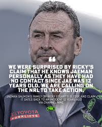 A revelation from Jaeman Salmon's family has made the strange Ricky Stuart  saga even stranger. MORE: https://bit.ly/3p2Oh5U