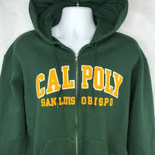 Cal Poly San Luis Obispo Zip Hoodie M Sweatshirt Medium Mens Champion Eco Fleece Champion Hoodie Casual Calpoly Sanluisobisp Sweatshirts Hoodies Sf Hoodie