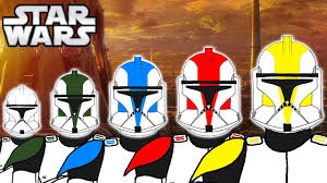 This is only used in time of war where the commanding officer must be equal or of higher rank than those commanding armies from other nations. The 5 Clone Trooper Colours Ranks And Meanings Phase 1 Star Wars Explained Youtube