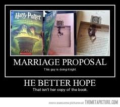 Magical Marriage Proposal Harry Potter Funny Harry Potter Fan Harry Potter