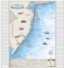 New Jersey Shipwrecks Sandy Hook To Cape May Boat Drawing