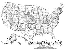 The kid will choose the color of the pencil. 50 State Flowers Free Coloring Pages American Flowers Week