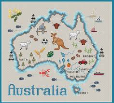 Map of ireland (cross stitch). Sue Hillis Map Of Australia Cross Stitch Pattern 123stitch