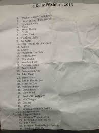Kelly is the second studio album by american r&b singer r. The Pitchfork Music Festival As Told Through R Kelly S 38 Song Set List Impose Magazine