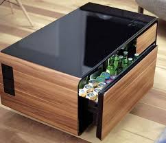 The Ultimate Coffee Table With Built In Fridge And Speaker System In 2021 Tea Table Design Coffee Table With Storage Coffee Table Design