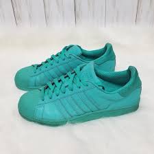 Adidas Shoes Superstar Teal Reflective Poshmark