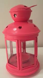 Ikea Rotera Lantern For Tealights Pink In Outdoor 21cm Tall Bnwt Contemporary Lanterns Tea Lights Lantern Lights