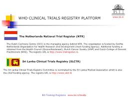 If you have already migrated your national registry account, you should sign in through. Clinical Trials Registry