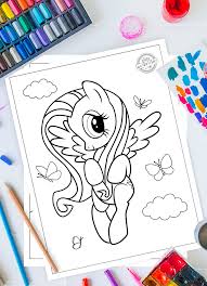 These spring coloring pages are sure to get the kids in the mood for warmer weather. Adorable Free My Little Pony Printable Coloring Pages