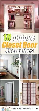 But features a pull down system that provides easy access to them. 10 Best Closet Door Alternatives For 2021 Decor Home Ideas