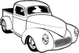 Black And White Mustang Clipart Car Hot Rod Clip Art Cool Car Drawings Old School Cars Cars Coloring Pages