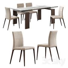 3d Models Table Chair Tonin Casa Aragona Chair Brooklyn Table Chair Table And Chairs Restaurant Interior
