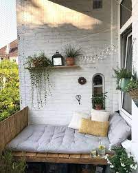 Outdoor And Indoor Bed Colored Beds Customizable Mattress With Waterproof And Linen Fabric Options Apartment Balcony Decorating Small Balcony Decor Balcony Decor