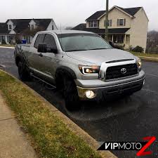 Tundra 2wd sr double cab 6.5' bed 5.7l (natl) package includes. For 07 13 Toyota Tundra Black Cyclop Optic Led Drl Tube Projector Headlight Lamp