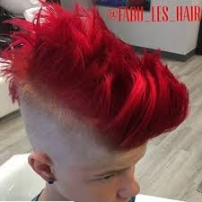 Red Bird With Spiky Hair Men S Hair Haircuts Fade Haircuts Short Medium Long Buzzed Side Part Long Top Short Sides Hair S Bright Hair Mohawk Hairstyles Men Bright Hair Colors