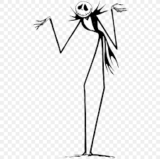 Jack from nightmare before christmas drawing. Oogie Boogie Jack Skellington Jack Sparrow Drawing Character Png 490x819px Oogie Boogie Art Artwork Beak Black