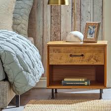 Rustic nightstand from alibaba.com at the touch of a button. Union Rustic Prosser 1 Drawer Nightstand In Natural Rustic Reviews Wayfair