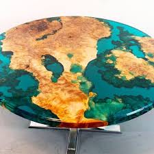 Round Resin River Table Etsy Wood Resin Table Diy Resin Table Resin Table
