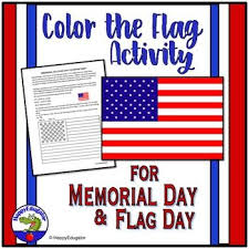 Memorial Day And Flag Day Coloring Activity This Print And Go Sheet For Memorial Day And Flag Day Exp Color Activities Memorial Day How To Start Homeschooling