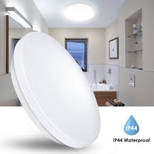 Shop for bathroom flush mount ceiling lights and the best in modern furniture. Waterproof Bath Ceiling Light B Right Ip44 Led Bathroom Ceiling Lights 15w 26cm Daylight White 5000k