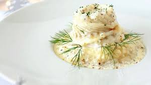 Recette De Filet De Sole Chou Fleur Et Perles Du Japon Au Lait De Coco Recette Filets De Sole Perle Du Japon Recette Coco