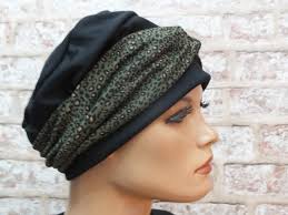 2 in One Jersey Hat With Headband for Hair Loss .cancer. Chemo. Leukaemia  (brookly)