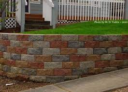 Retaining Wall With Multi Color Block Do You Like This Garden Landscape Block Wall M Landscaping Blocks Cinder Block Garden Wall Cinder Block Garden