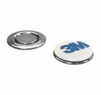 5/8 Inch Small Round Magnetic Fastener/ID Badge Holder with 3M Adhesive (30  Pack)