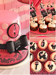 Pink Black Glam Baby Shower With Printables Party Ideas Party Printables Blog