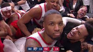 Trail blazers 124, pistons 101 | game highlights by mcdelivery. Nba Playoffs 2019 Damian Lillard Sent The Thunder Home With An Epic Series Winner And Nba Twitter Went Predictably Insane Cbssports Com