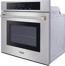 Free shipping and free returns on eligible items. Thor Kitchen Hew3001 30 Inch Professional Electric Wall Oven With 4 8 Cu Ft Capacity Multiple Cooking Modes Self Cleaning Hidden Bake Element And Touch Glass Control Panel