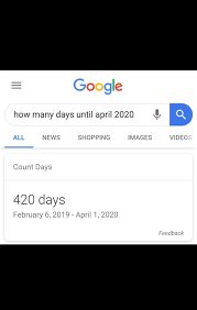 How many days until february 6th 2113? 420 Days Left Till The Month Of 4 20 9gag