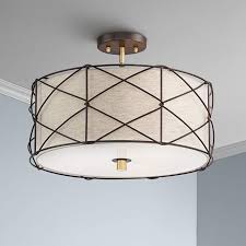 Maybe you would like to learn more about one of these? Brennan 18 Wide Oatmeal Linen 3 Light Ceiling Light 47h29 Lamps Plus