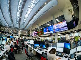 moscow russia jan 30 2018 view to busy trading floor of