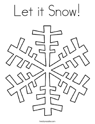 Free coloring pages to download and print. Let It Snow Coloring Page Twisty Noodle