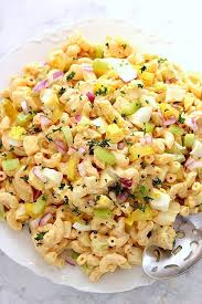 Deviled Egg Macaroni Salad Recipe Creamy Pasta Salad With Macaroni Eggs Celery Pickles Red Onion Macaroni Salad Egg Macaroni Salad Macaroni Salad Recipe