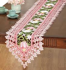 Flower Garden Lacy Tulip Organza Table Runner Dresser Scarf Doily 68 X13 Ebay Decoracao De Mesa Decoracao Mesa