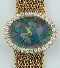 Pin On Omega Ladies Gold Watch Mosaic Opalface