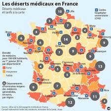 Les Villes En Manque De Medecins Carte Europe France Centre Hospitalier Universitaire