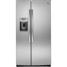 Ge Profile 25 4 Cu Ft Side By Side Refrigerator In Stainless Steel Silver Side By Side Refrigerator Stainless Steel Refrigerator Refrigerator