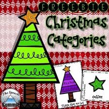 Christmas Categories Freebie Christmas Speech Therapy Speech Therapy Christmas Activities Winter Speech Therapy