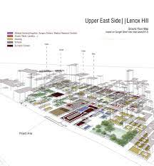 New York City Upper East Side Ground Floor Map Axonometric Diagram Medical Center Hospital Medical Research Medical Center