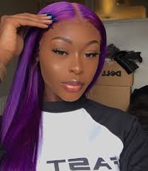 Black And Purple Wig Qxeennn Wig Hairstyles Hair Styles Weave Hairstyles