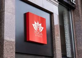 Free Yoga Class Outdoor Logo Mockup In 2020 Logo Mockup Free Logo Mockup Free Mockup
