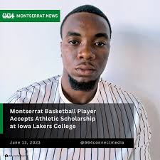 🇲🇸🏀MONTSERRAT BASKETBALL PLAYER ACCEPTS ATHLETIC SCHOLARSHIP AT IOWA  LAKERS COLLEGE🏀🇲🇸 Montserrat native, Jhordan Ryan, has officially  accepted an athletic scholarship to join the Iowa Lakers College basketball  team in Iowa. Standing at