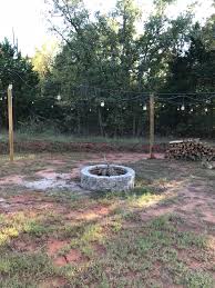 Tank up at our local tractor supply for ~$2. Diy Fire Pit Area On A Budget The Spoiled Home