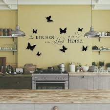 Check out our wall sticker dining selection for the very best in unique or custom, handmade pieces from our shops. Buy Wall Stickers Lanstics Kitchen Quote Wall Stickers Butterfly Wall Decal Dining Room Kitchen Wall Decals Removable Diy Stickers Vinyl Home Decor Online In Indonesia B0915mpq2r